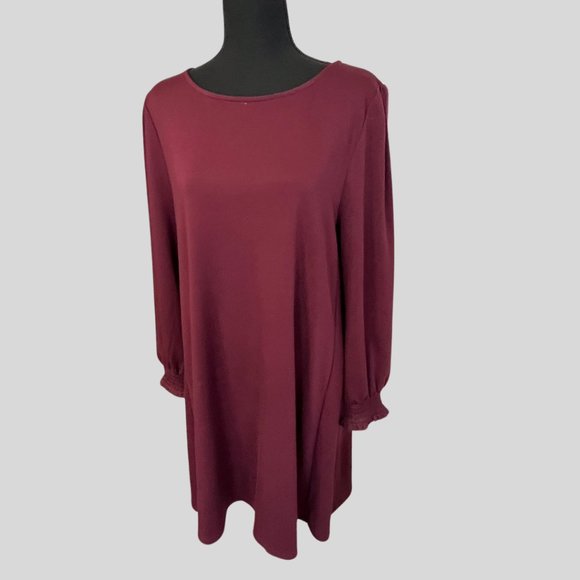 Talbots - Burgundy dress - size LP - 0498LR-1 - Picture 1 of 3